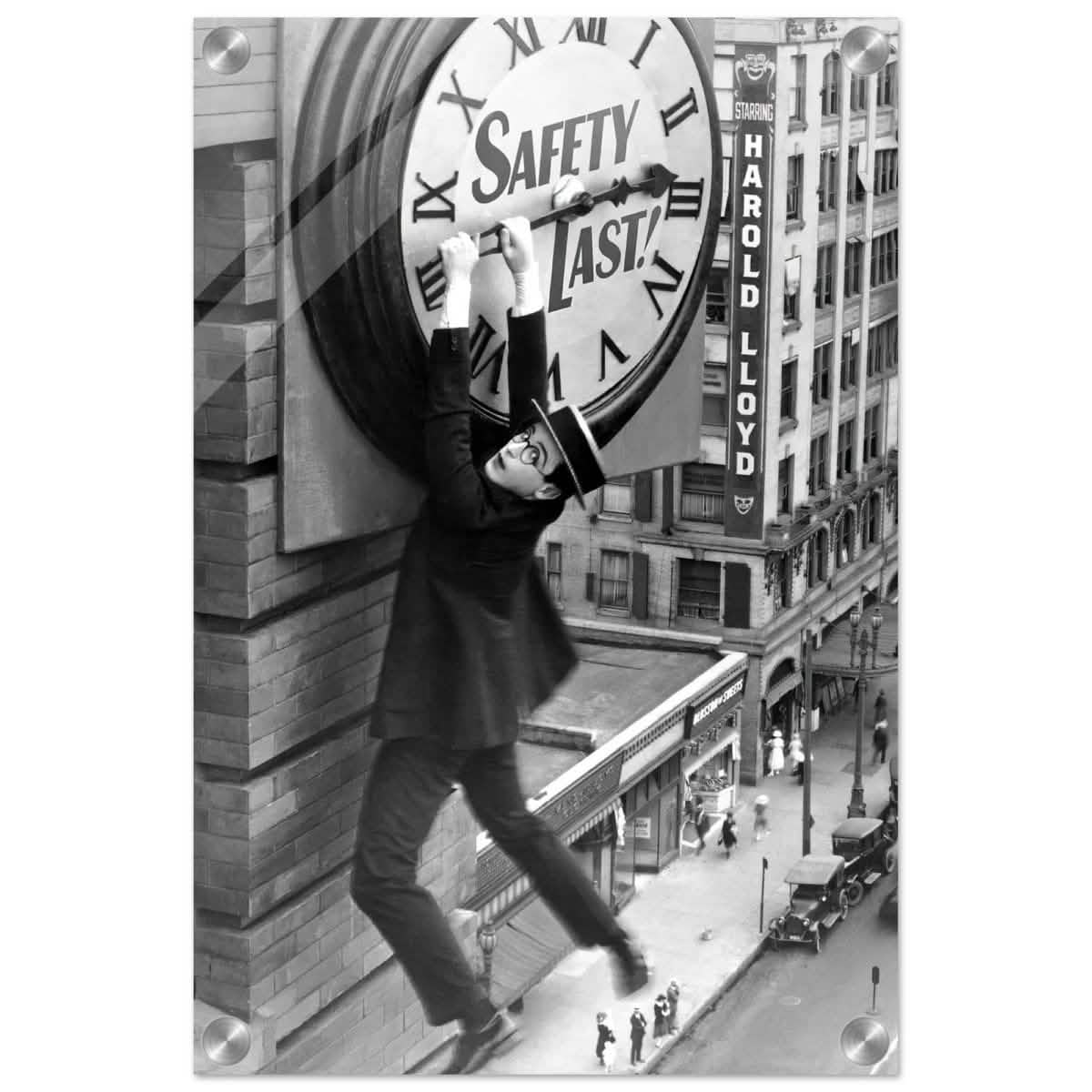 Da Vinci Pop Art wall art Print | Safety Last! (1923) - Acrylic Print - 30x45 cm / 12x18″ -