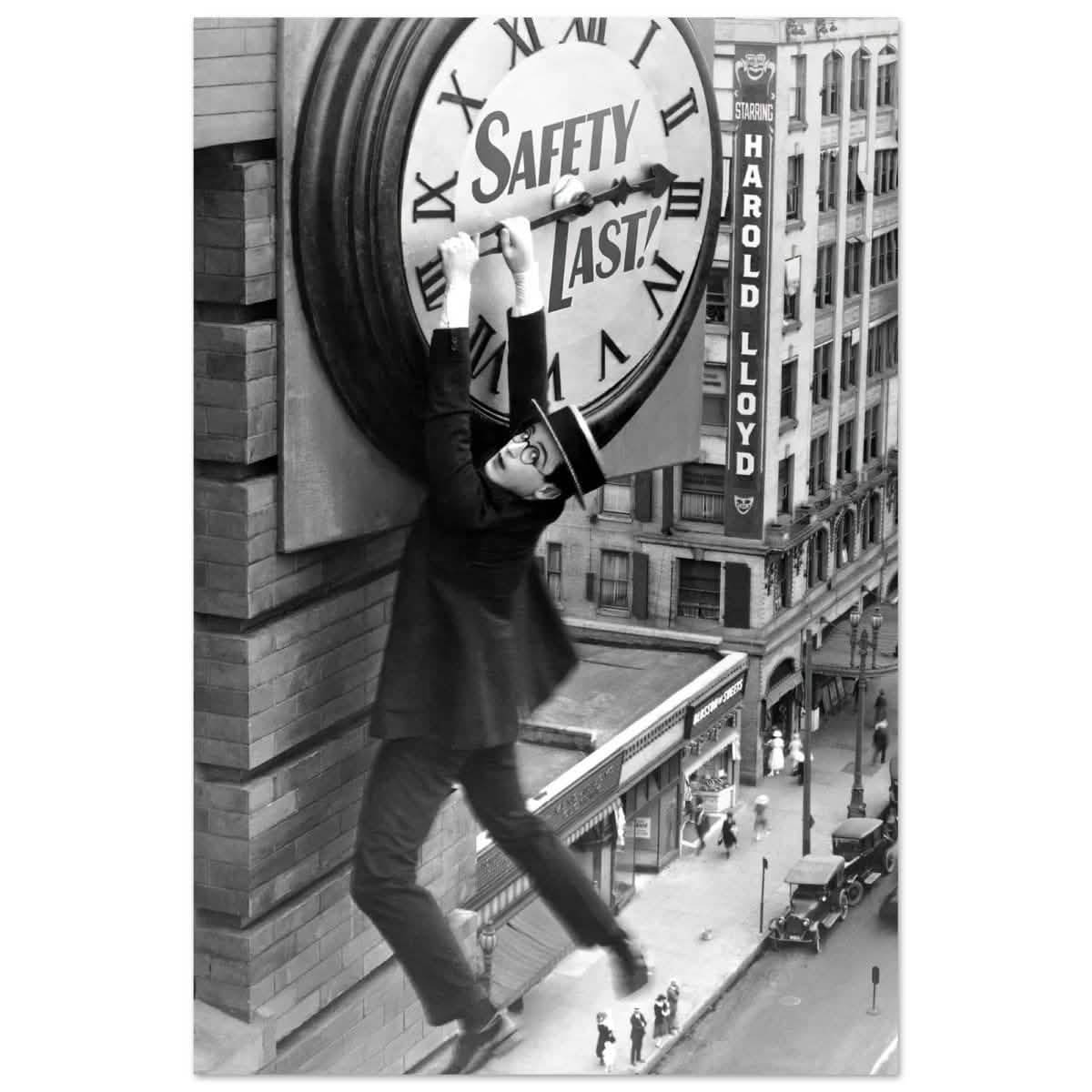 Da Vinci Pop Art wall art Print | Safety Last! (1923) - Aluminum Print - 40x60 cm / 16x24″ -