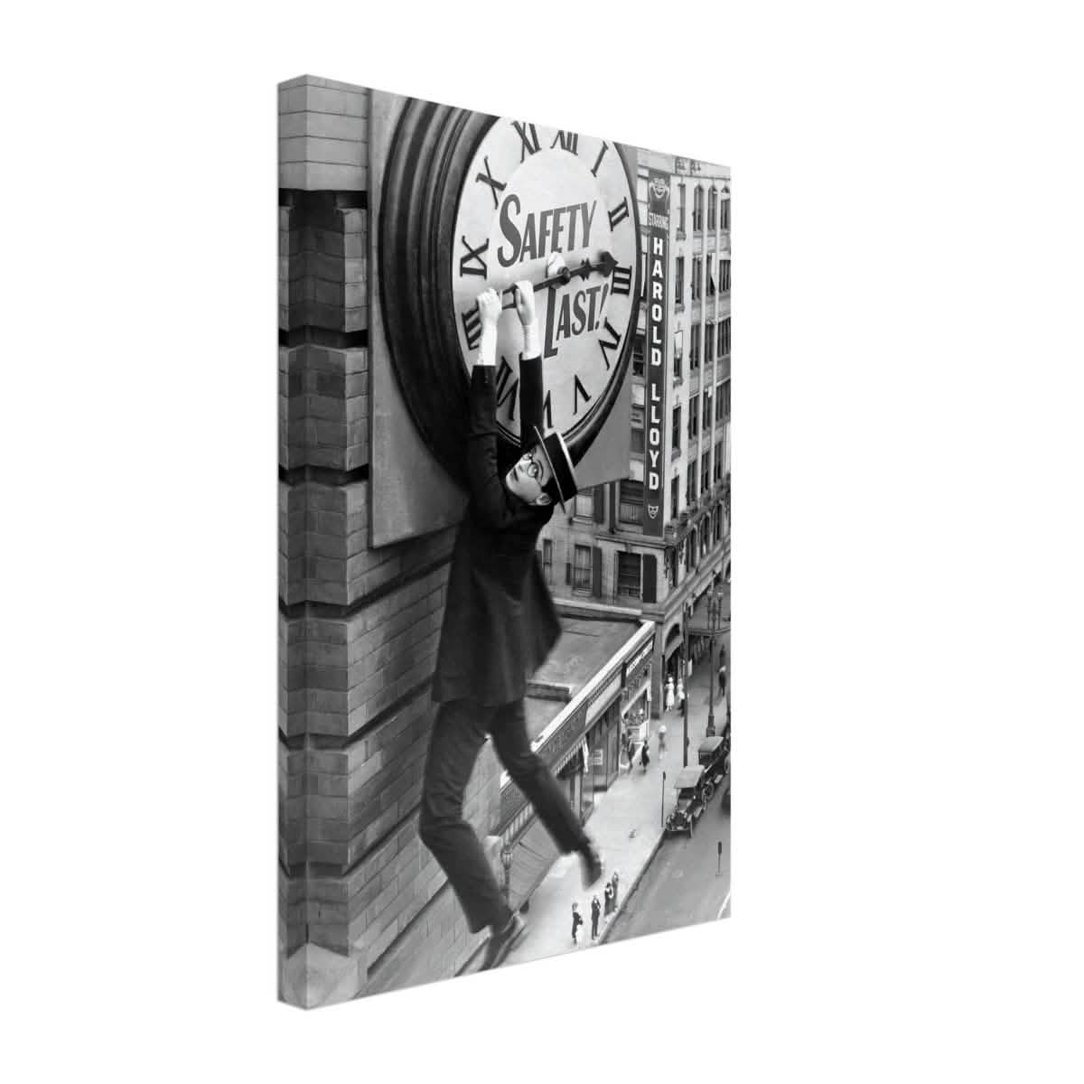 Da Vinci Pop Art wall art Print | Safety Last! (1923) - Canvas - 30x45 cm / 12x18″ -