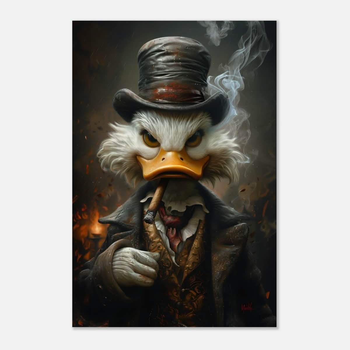Da Vinci Pop Art Wall art print | Scrooge McDuck - Wood Prints - 30x45 cm / 12x18″ -