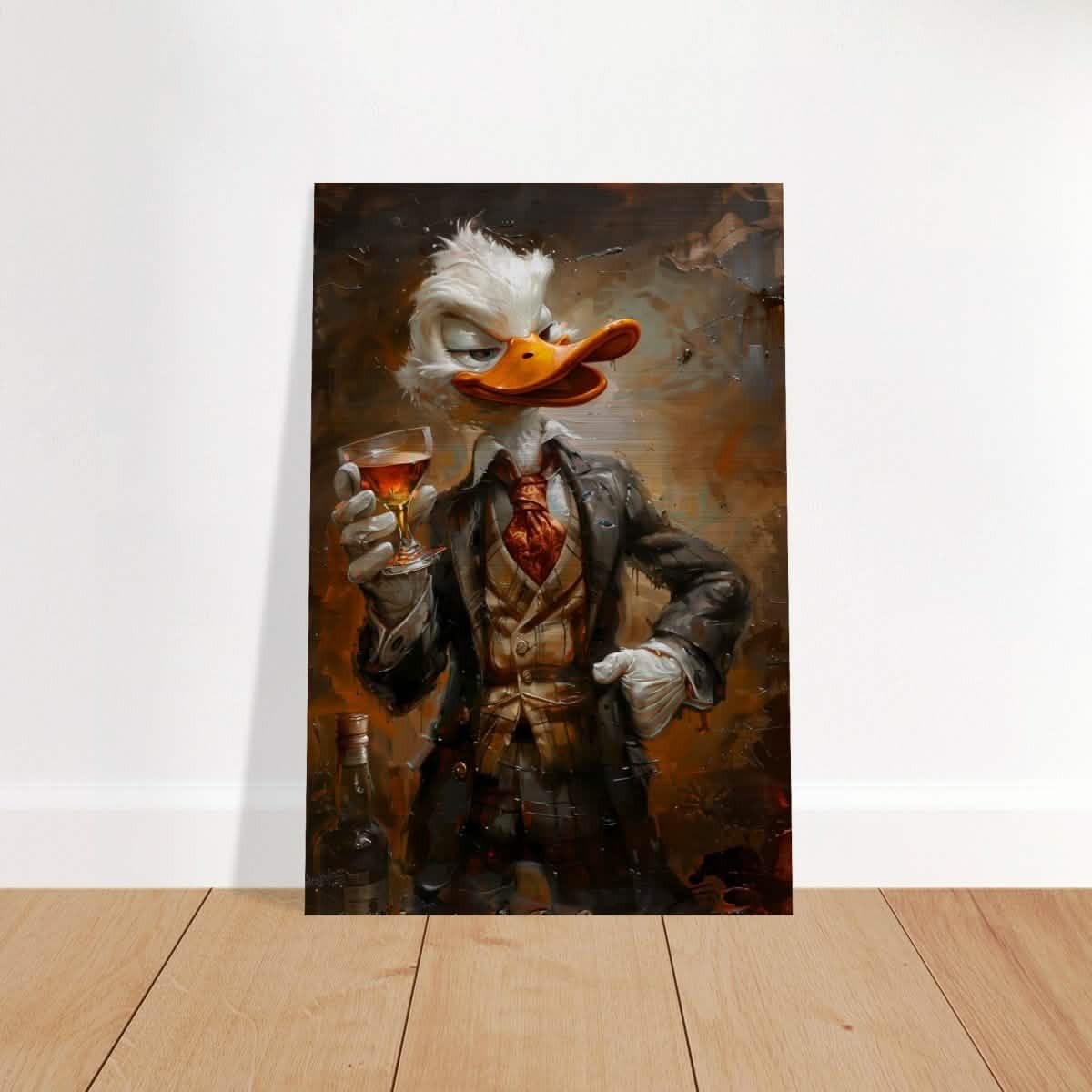 Da Vinci Pop Art Wall art print | Scrooge McDuck - Brushed Aluminum Print - 40x60 cm / 16x24″ -