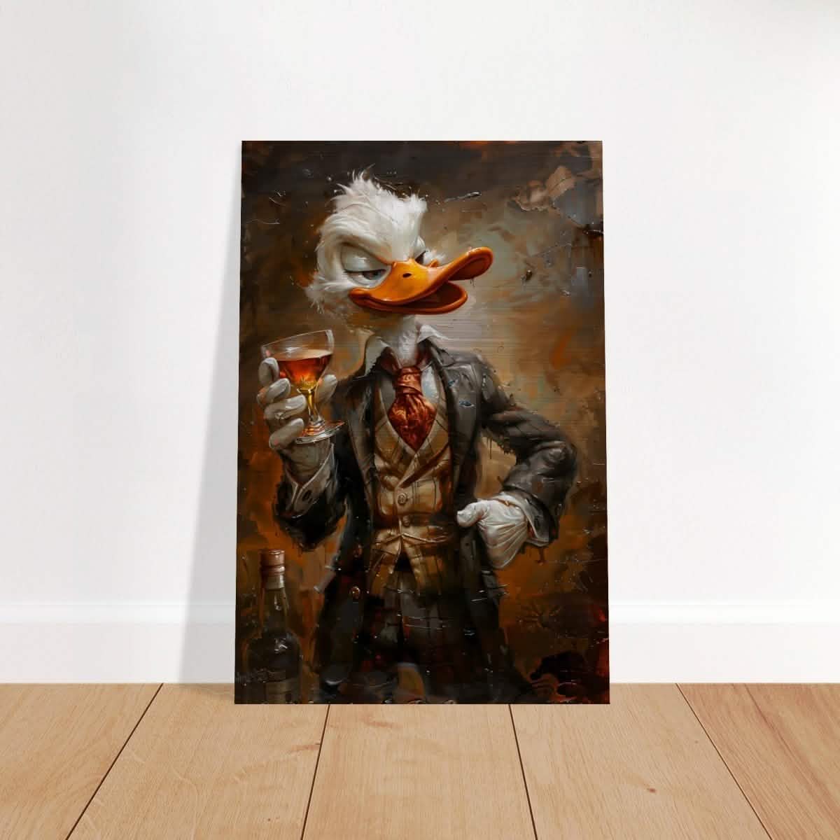 Da Vinci Pop Art Wall art print | Scrooge McDuck - Brushed Aluminum Print - 60x90 cm / 24x36″ -