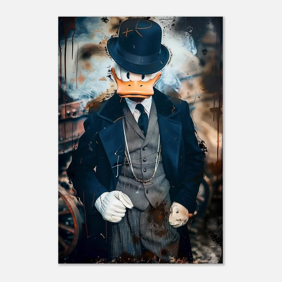 Da Vinci Pop Art Wall art print | Scrooge McDuck - Aluminum Print - 40x60 cm / 16x24″ -