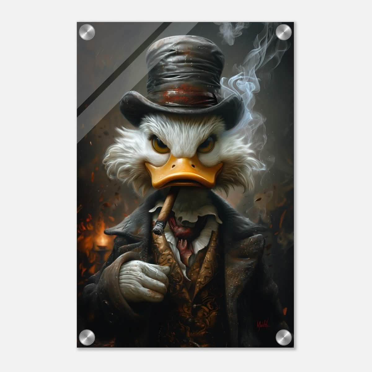 Da Vinci Pop Art Wall art print | Scrooge McDuck - Acrylic Print - 30x45 cm / 12x18″ -