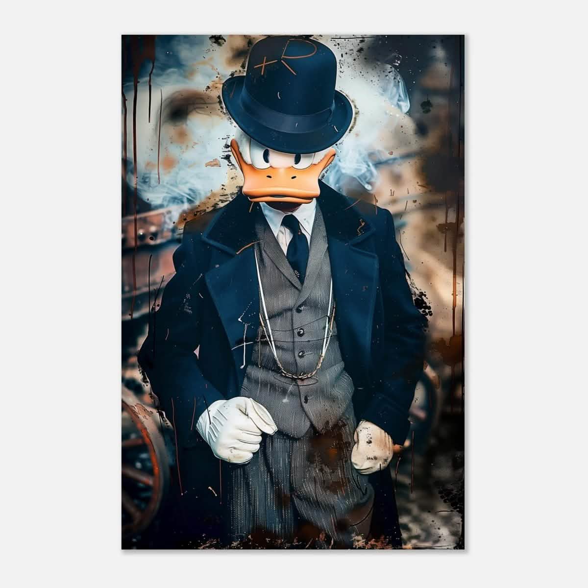 Da Vinci Pop Art Wall art print | Scrooge McDuck - Aluminum Print - 30x45 cm / 12x18″ -