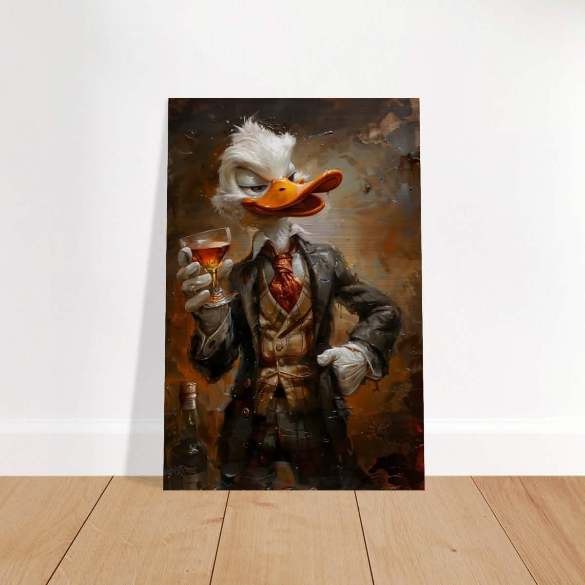 Da Vinci Pop Art Wall art print | Scrooge McDuck - Brushed Aluminum Print - 50x75 cm / 20x30″ -