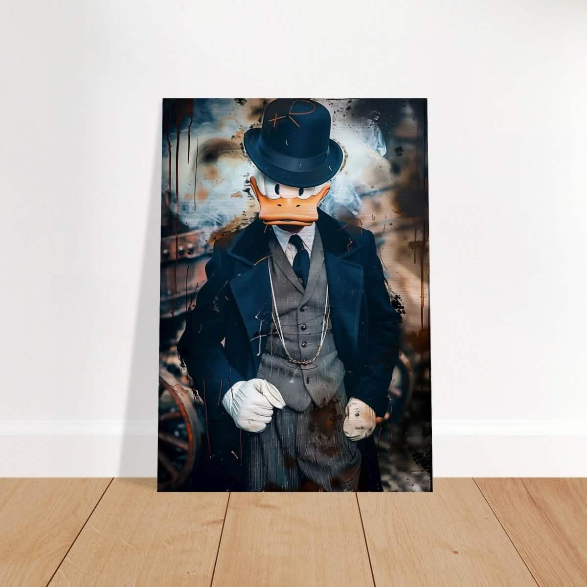 Da Vinci Pop Art Wall art print | Scrooge McDuck - Brushed Aluminum Print - 70x100 cm / 28x40″ -
