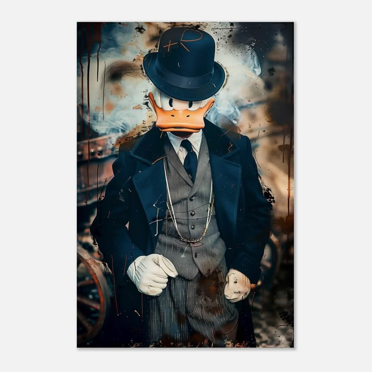 Da Vinci Pop Art Wall art print | Scrooge McDuck - Wood Prints - 50x75 cm / 20x30″ -