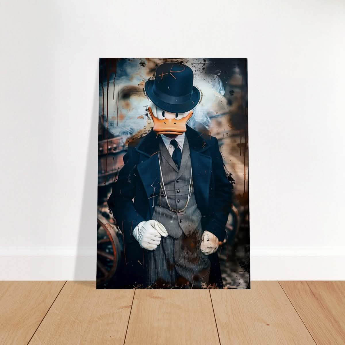 Da Vinci Pop Art Wall art print | Scrooge McDuck - Brushed Aluminum Print - 60x90 cm / 24x36″ -