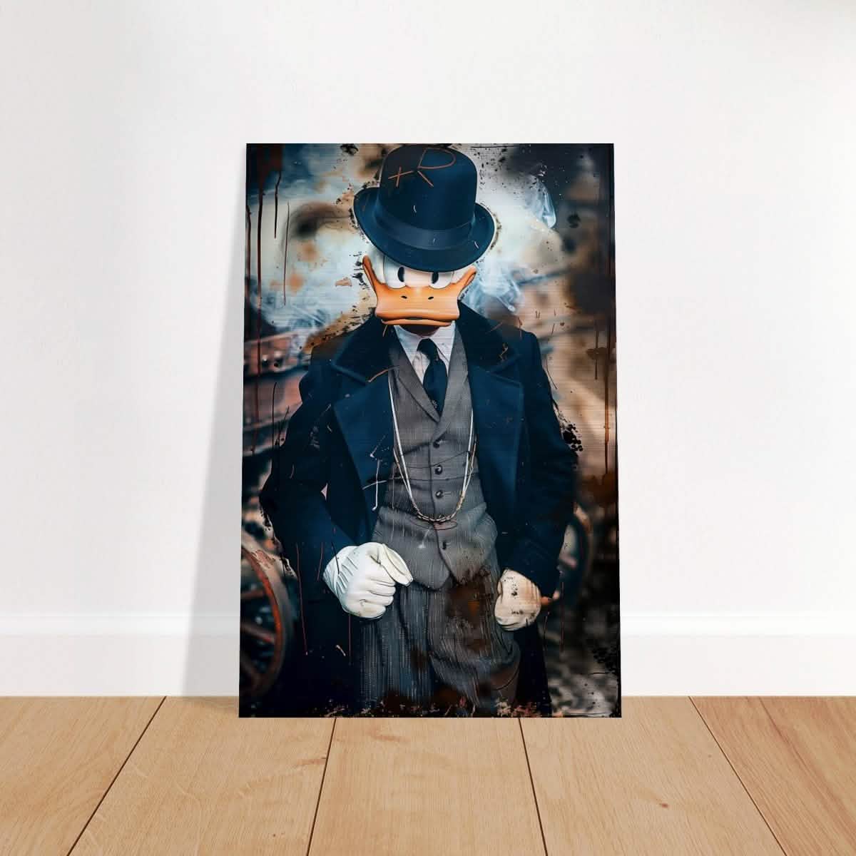 Da Vinci Pop Art Wall art print | Scrooge McDuck - Brushed Aluminum Print - 30x45 cm / 12x18″ -