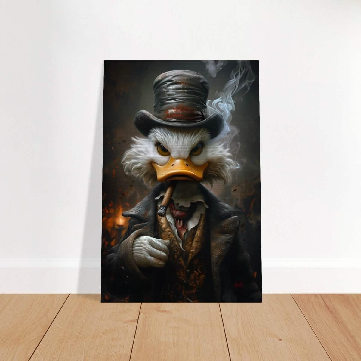 Da Vinci Pop Art Wall art print | Scrooge McDuck - Brushed Aluminum Print - 30x45 cm / 12x18″ -