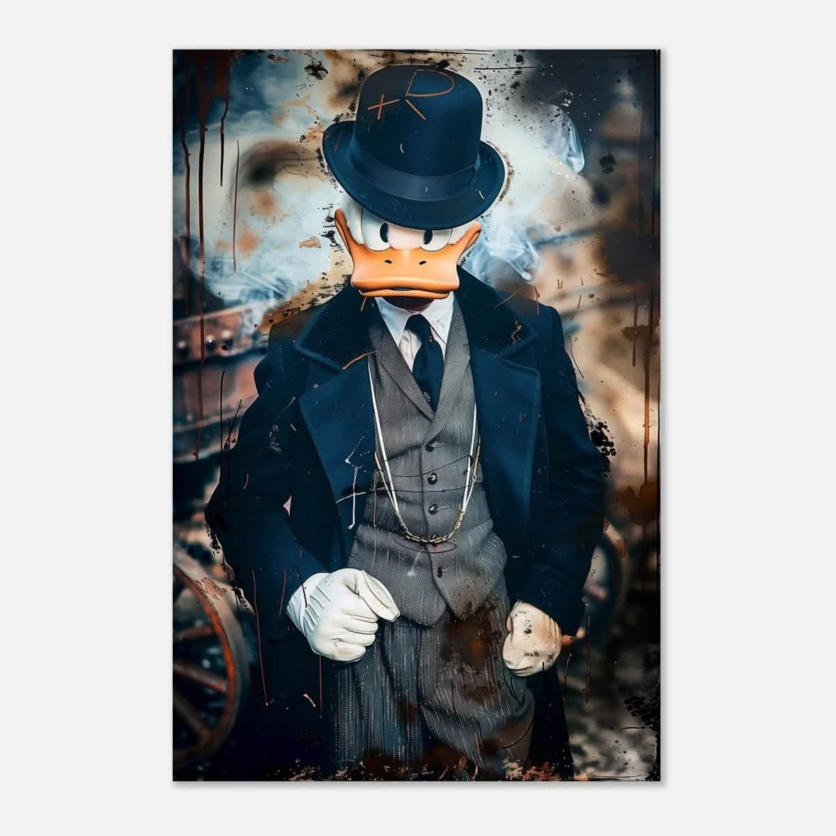 Da Vinci Pop Art Wall art print | Scrooge McDuck - Aluminum Print - 60x90 cm / 24x36″ -