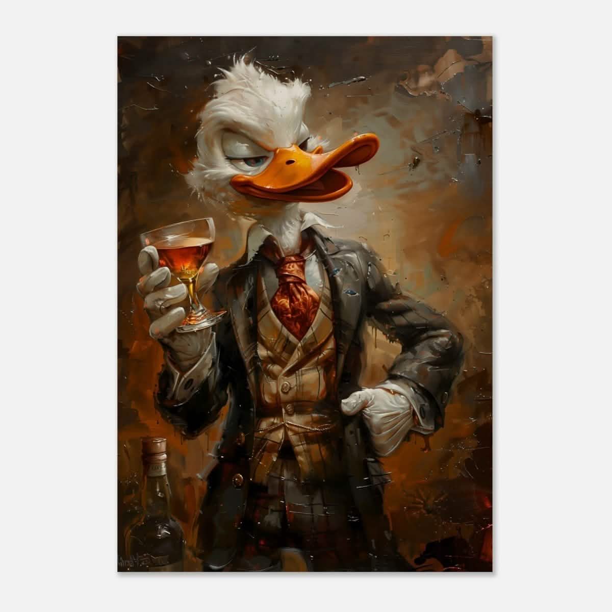 Da Vinci Pop Art Wall art print | Scrooge McDuck - Wood Prints - 70x100 cm / 28x40″ -
