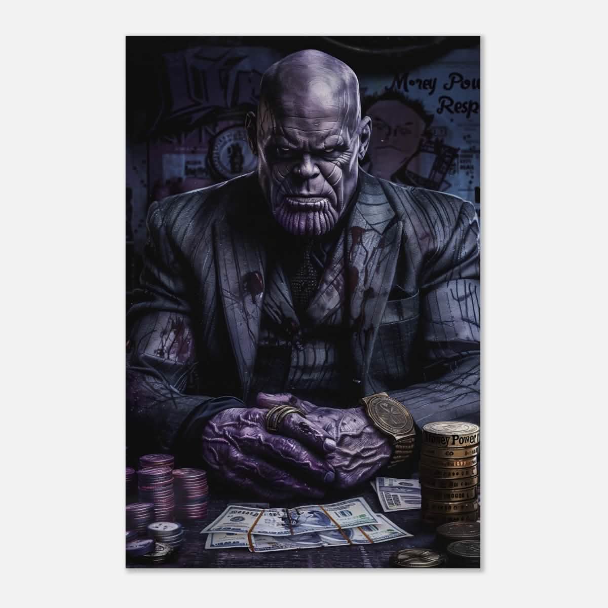 Da Vinci Pop Art Wall art print | Thanos - Wood Prints - 50x75 cm / 20x30″ -