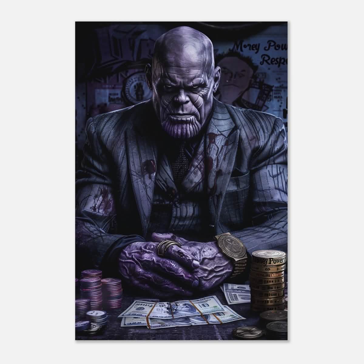 Da Vinci Pop Art Wall art print | Thanos - Aluminum Print - 30x45 cm / 12x18″ -