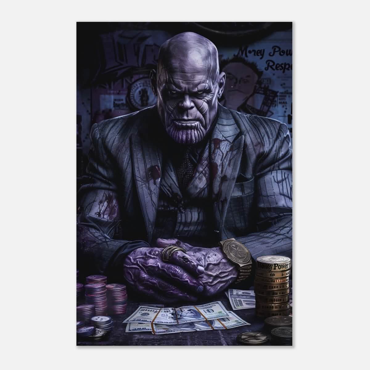 Da Vinci Pop Art Wall art print | Thanos - Aluminum Print - 50x75 cm / 20x30″ -