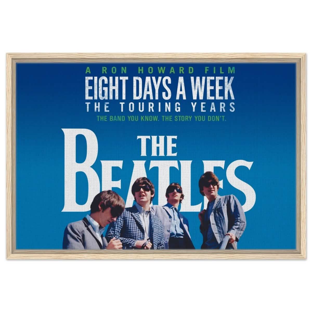 Da Vinci Pop Art wall art print | The Beatles | Eight Days a Week | The Touring Years - Framed Canvas - 50x75 cm / 20x30″ - Wood frame