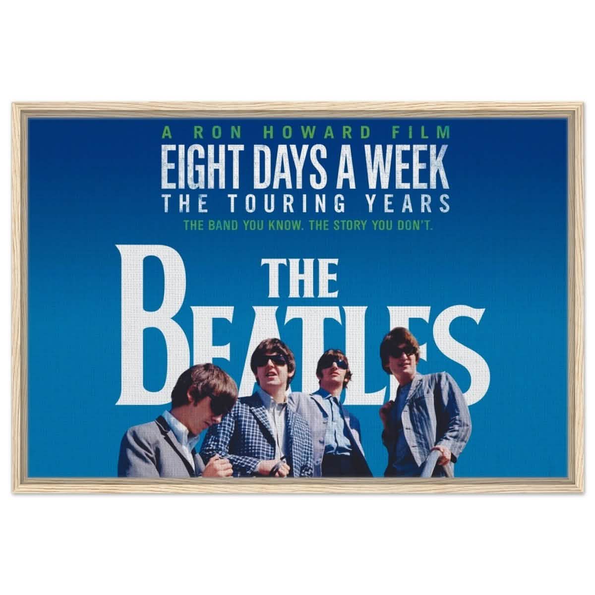 Da Vinci Pop Art wall art print | The Beatles | Eight Days a Week | The Touring Years - Framed Canvas - 60x90 cm / 24x36″ - Wood frame