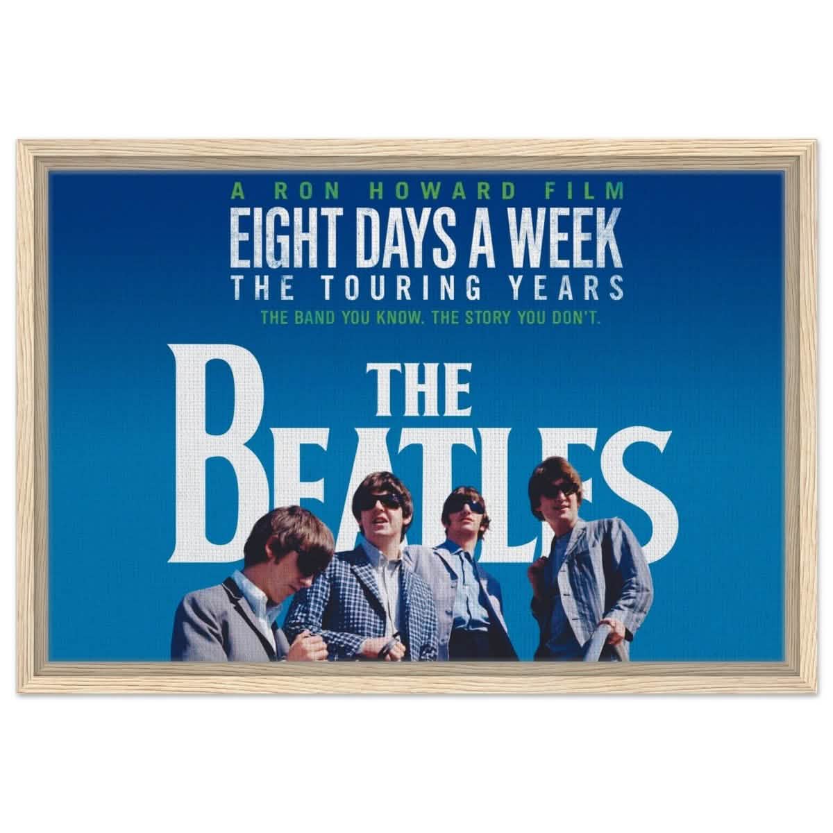 Da Vinci Pop Art wall art print | The Beatles | Eight Days a Week | The Touring Years - Framed Canvas - 40x60 cm / 16x24″ - Wood frame