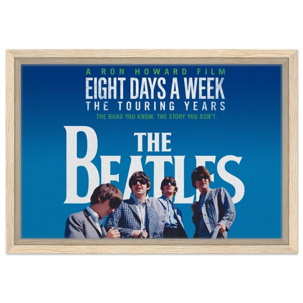 Da Vinci Pop Art wall art print | The Beatles | Eight Days a Week | The Touring Years - Framed Canvas - 30x45 cm / 12x18″ - Wood frame