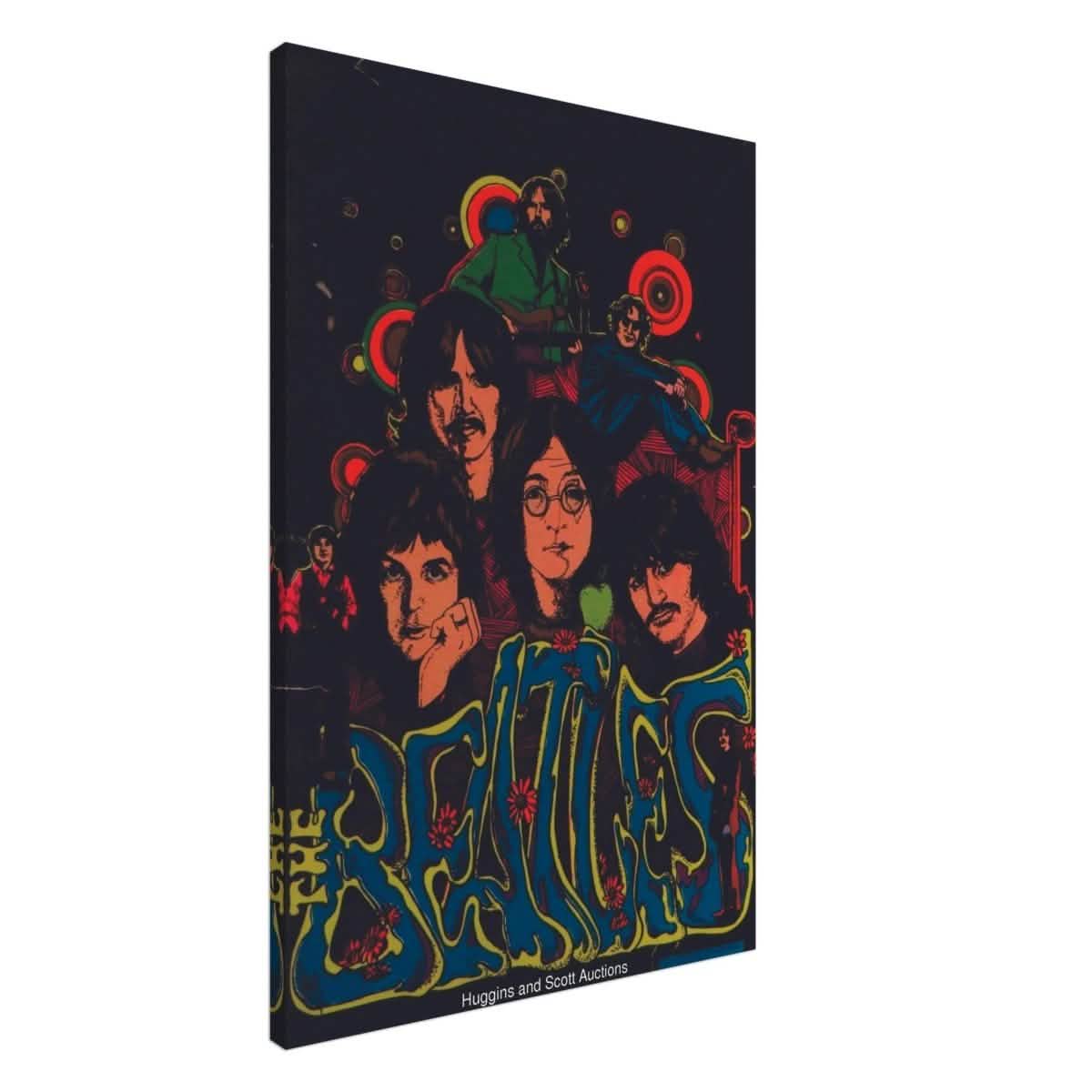 Da Vinci Pop Art wall art print | The Beatles | Rock Music | Vintage Poster - Canvas - 60x90 cm / 24x36″ -