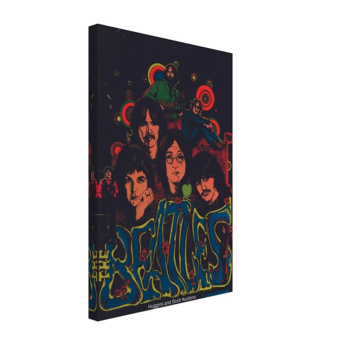 Da Vinci Pop Art wall art print | The Beatles | Rock Music | Vintage Poster - Canvas - 30x45 cm / 12x18″ -