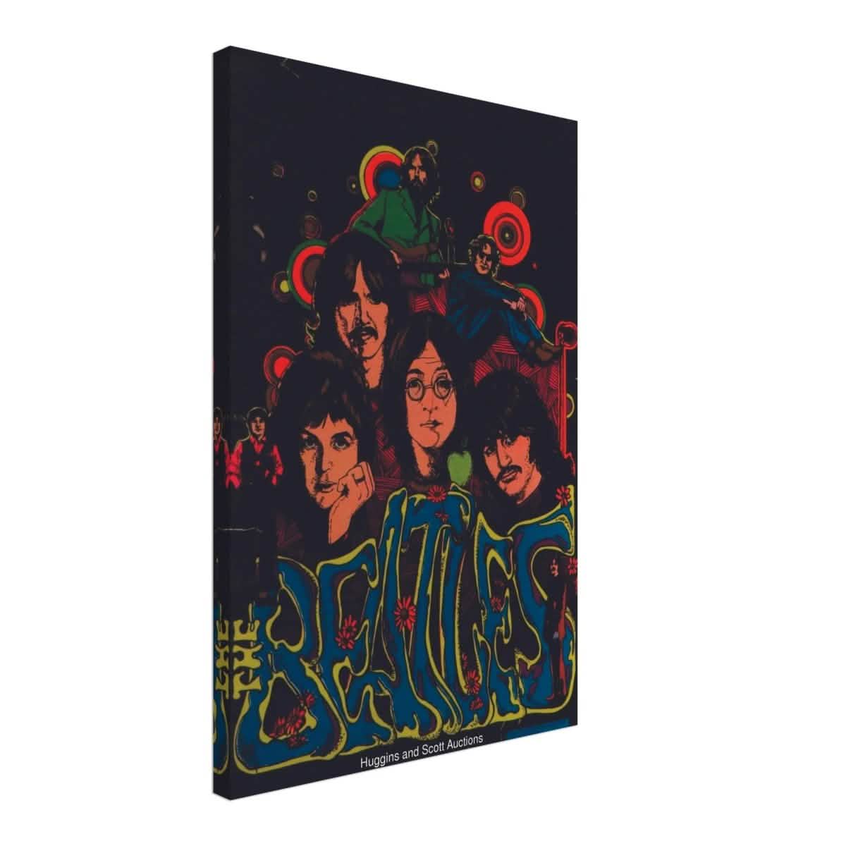 Da Vinci Pop Art wall art print | The Beatles | Rock Music | Vintage Poster - Canvas - 40x60 cm / 16x24″ -