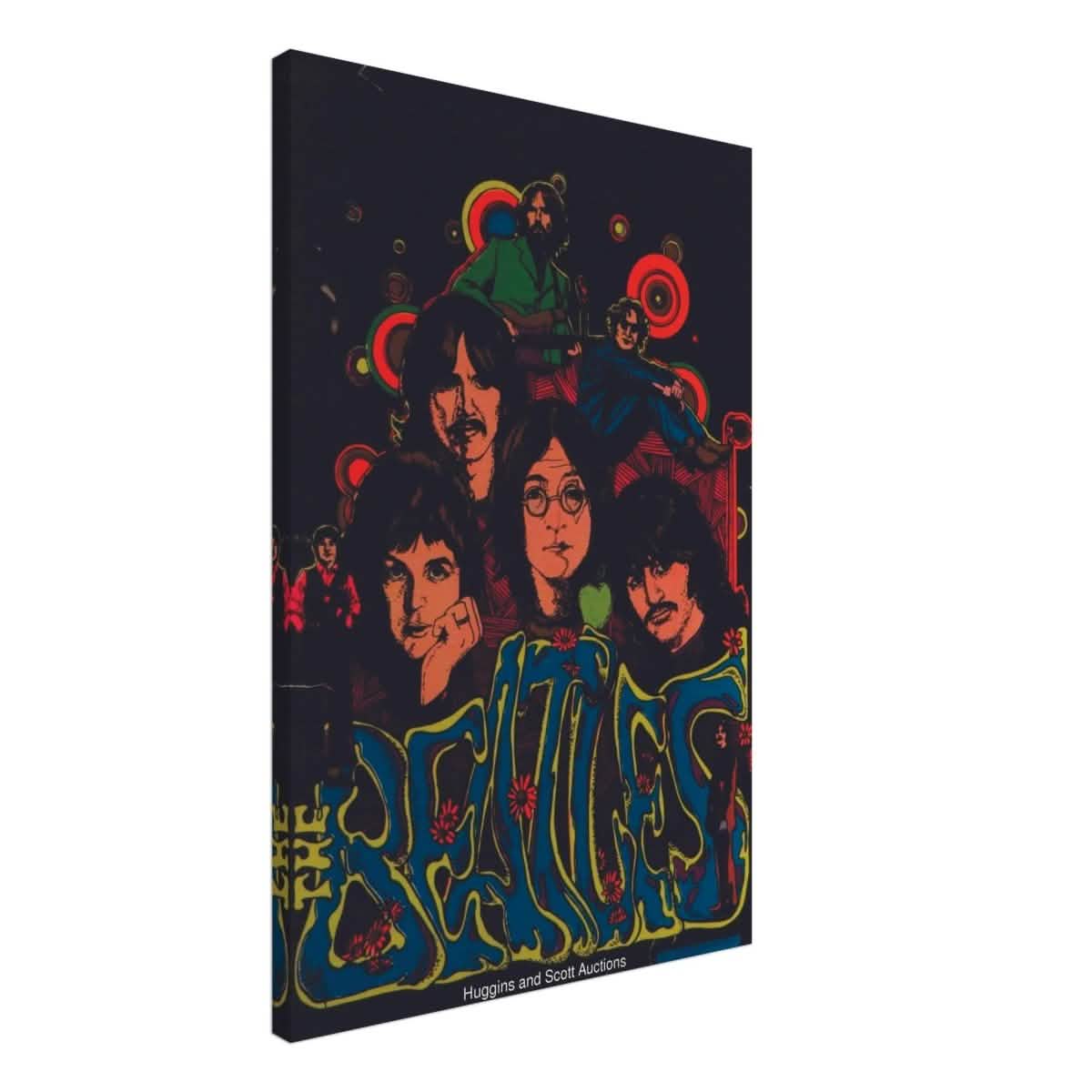 Da Vinci Pop Art wall art print | The Beatles | Rock Music | Vintage Poster - Canvas - 50x75 cm / 20x30″ -