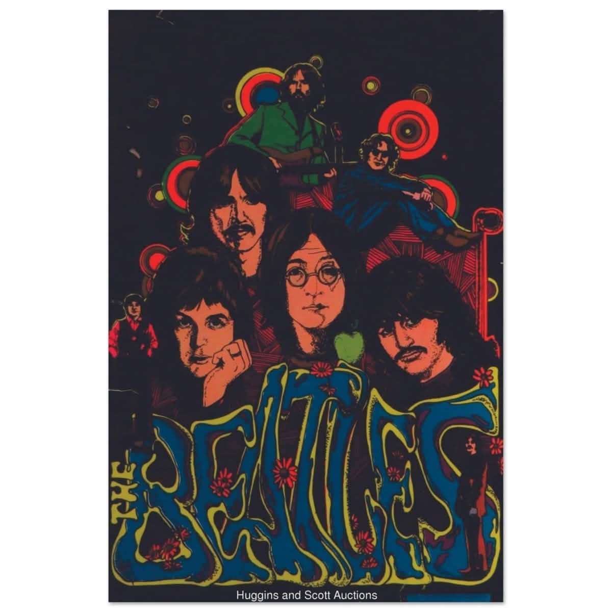 Da Vinci Pop Art wall art print | The Beatles | Rock Music | Vintage Poster - Aluminum Print - 40x60 cm / 16x24″ -