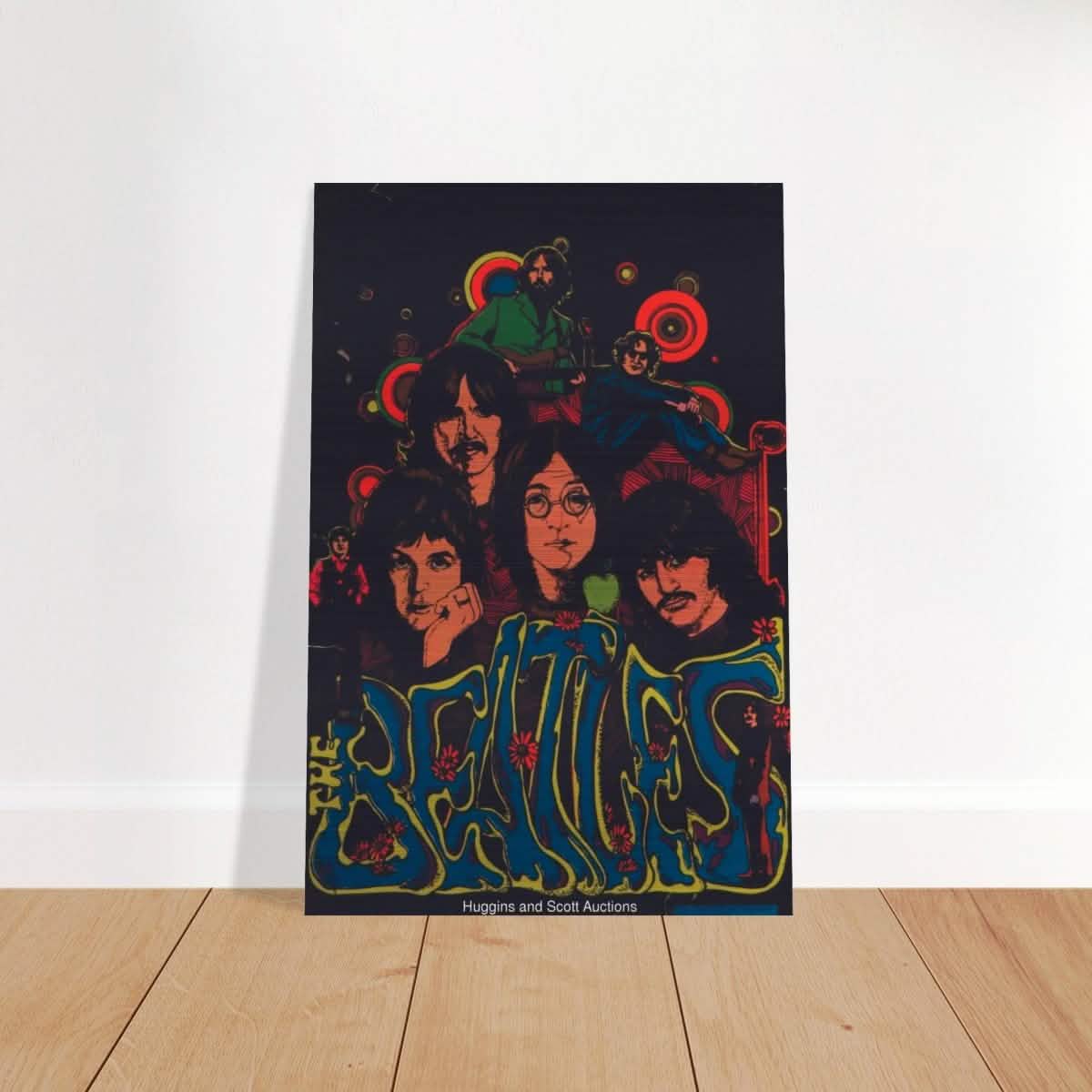 Da Vinci Pop Art wall art print | The Beatles | Rock Music | Vintage Poster - Brushed Aluminum Print - 50x75 cm / 20x30″ -