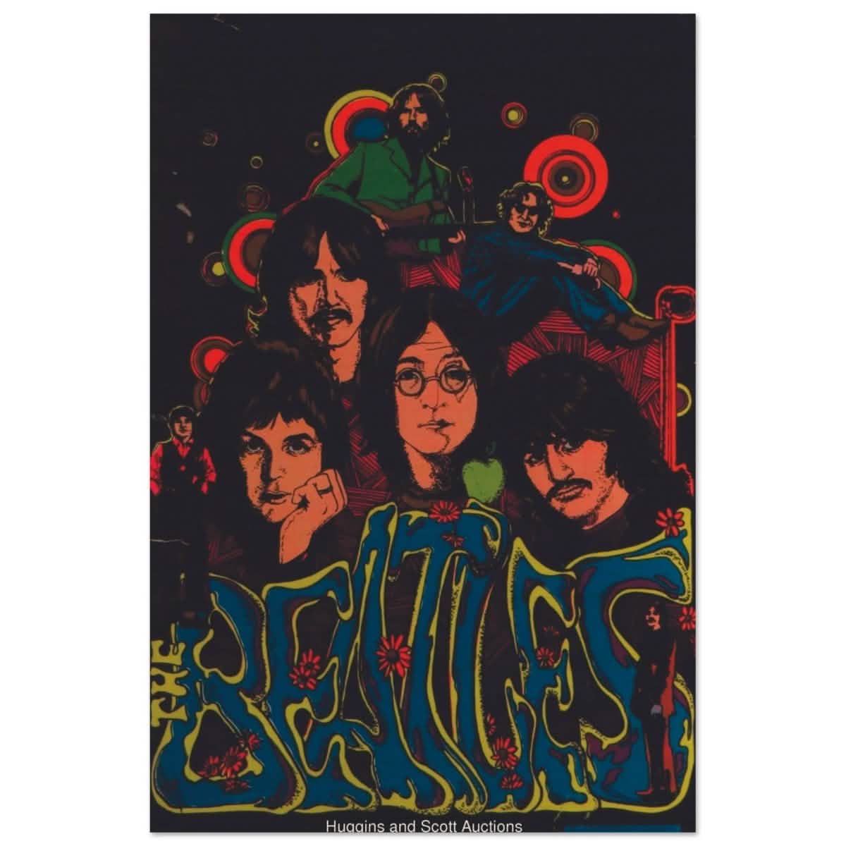 Da Vinci Pop Art wall art print | The Beatles | Rock Music | Vintage Poster - Wood Prints - 60x90 cm / 24x36″ -