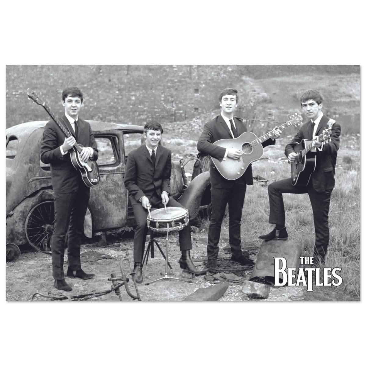 Da Vinci Pop Art wall art print | The Beatles | Rock Music - Aluminum Print - 40x60 cm / 16x24″ -