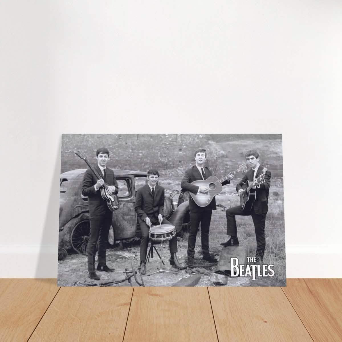 Da Vinci Pop Art wall art print | The Beatles | Rock Music - Brushed Aluminum Print - 50x75 cm / 20x30″ -