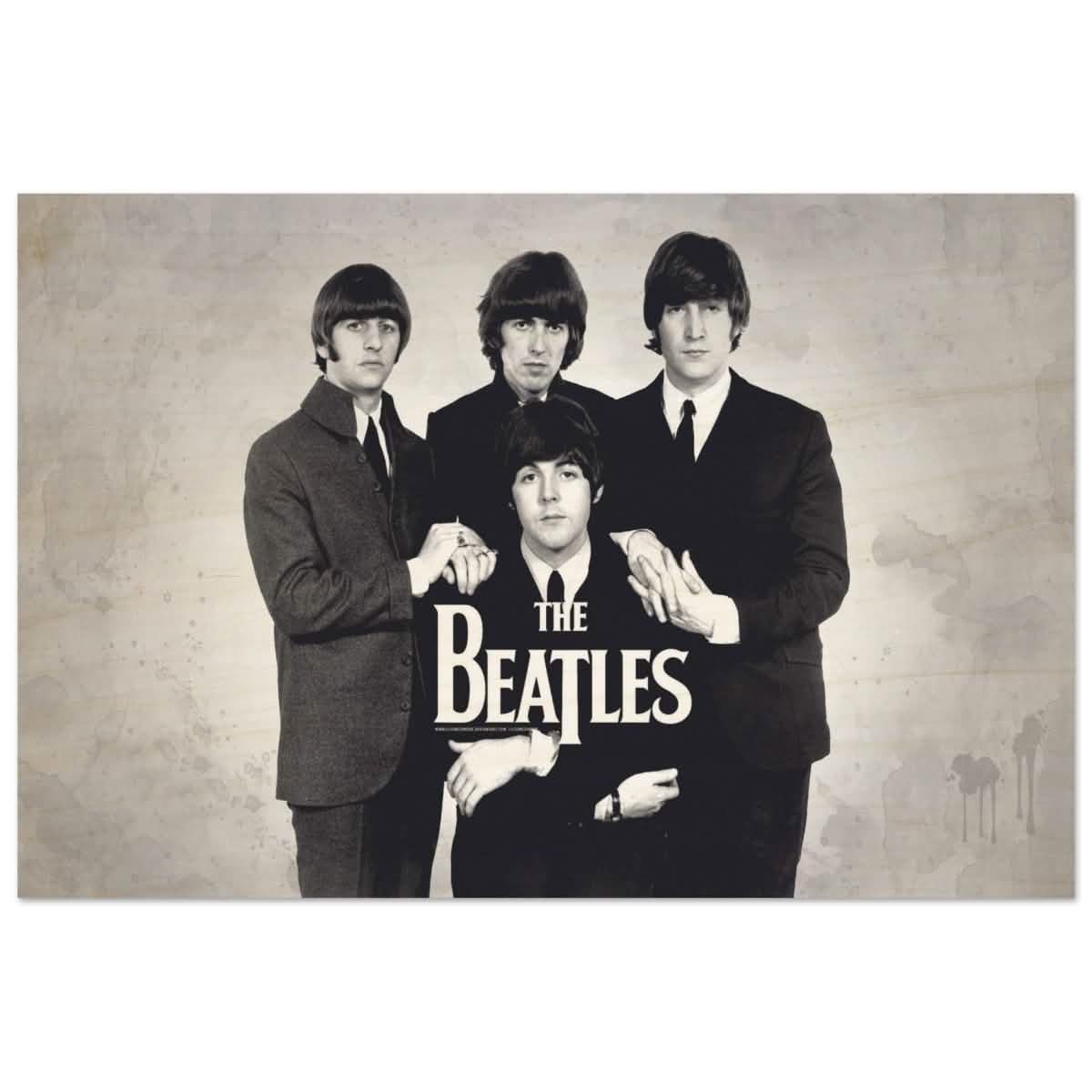 Da Vinci Pop Art wall art print | The Beatles | Rock Music - Wood Prints - 40x60 cm / 16x24″ -