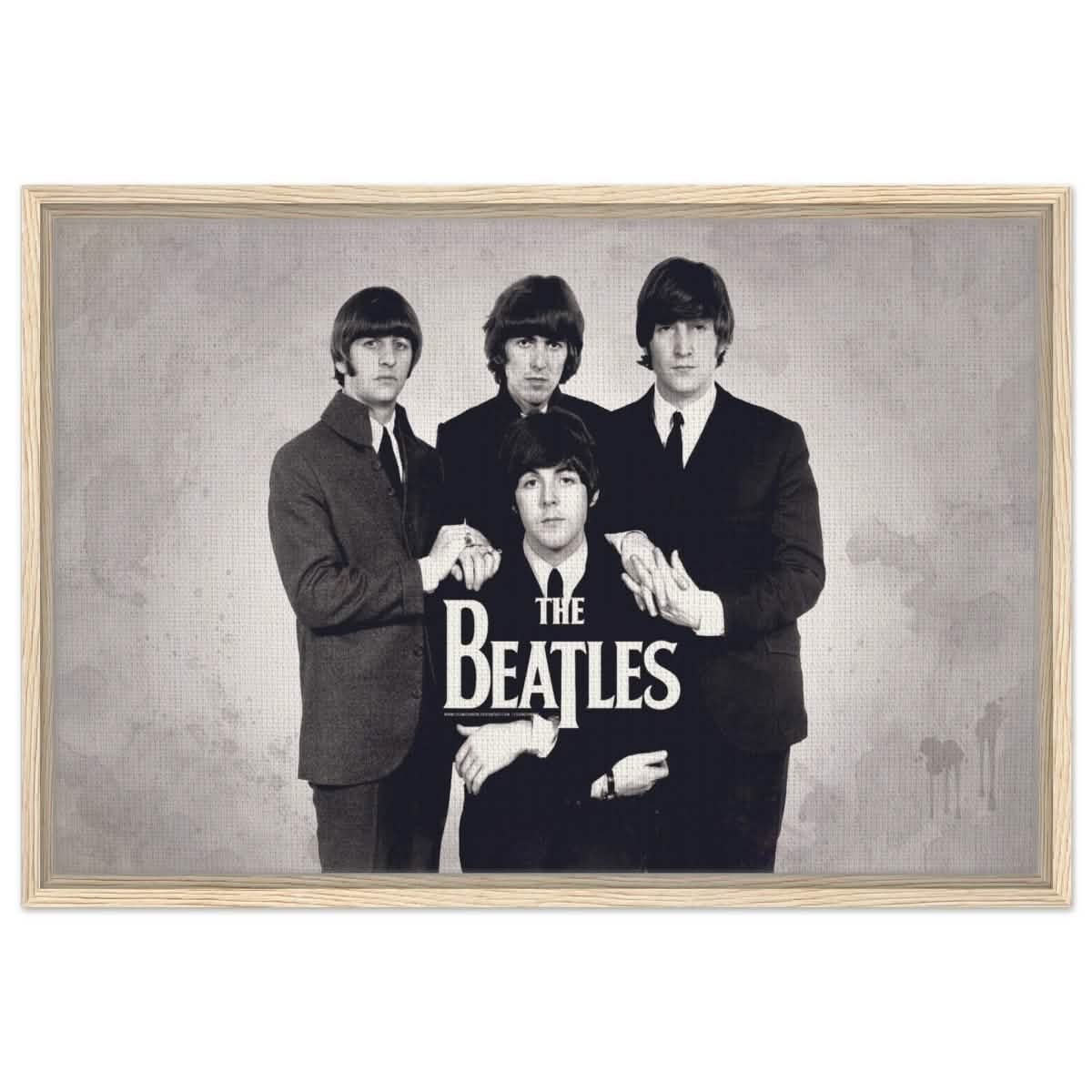 Da Vinci Pop Art wall art print | The Beatles | Rock Music - Framed Canvas - 50x75 cm / 20x30″ - Wood frame