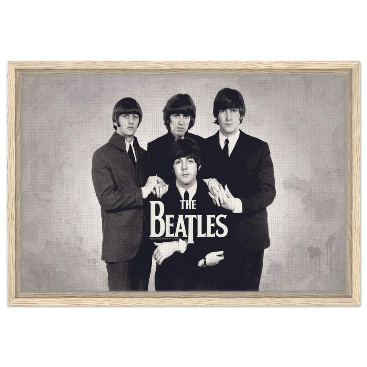Da Vinci Pop Art wall art print | The Beatles | Rock Music - Framed Canvas - 40x60 cm / 16x24″ - Wood frame
