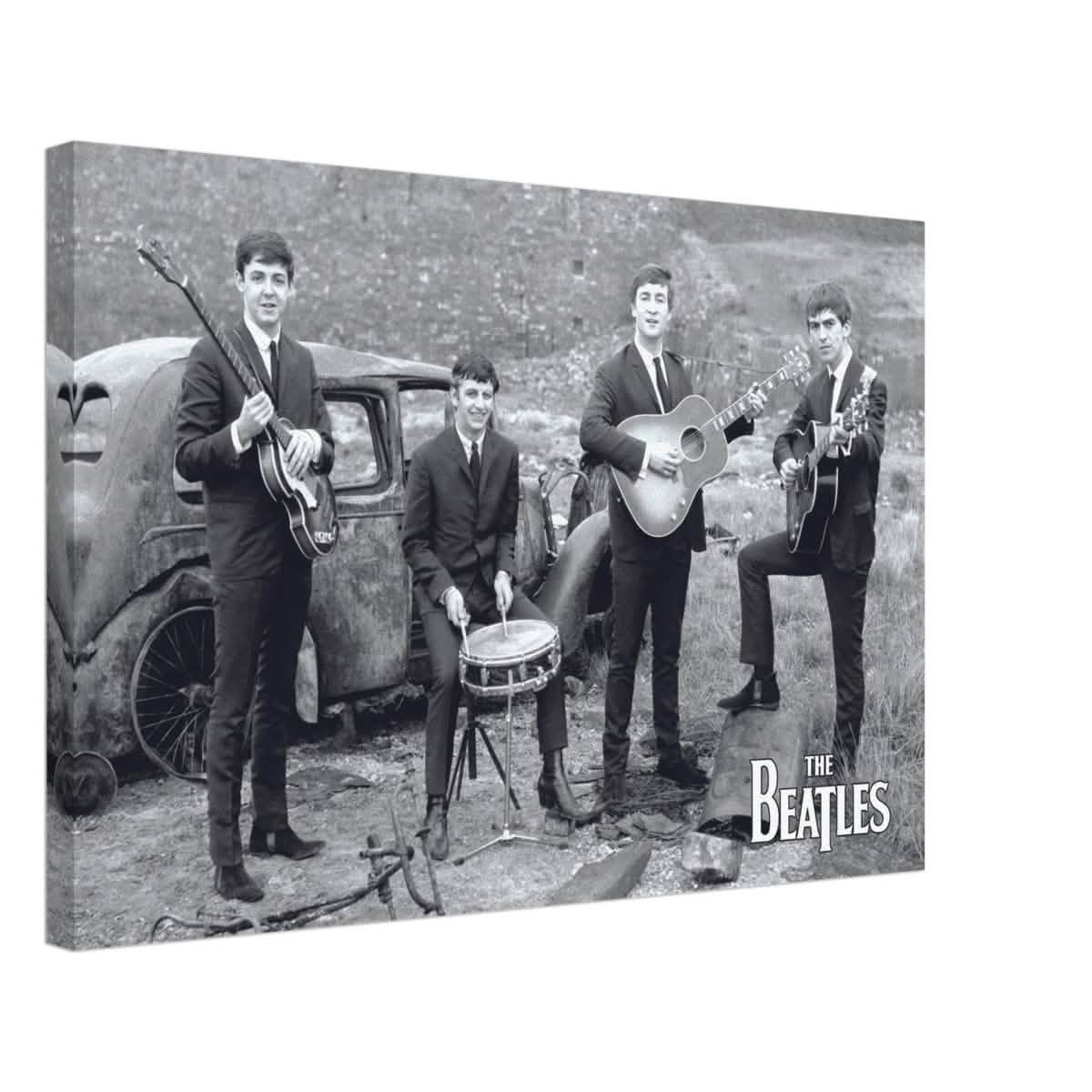 Da Vinci Pop Art wall art print | The Beatles | Rock Music - Canvas - 40x60 cm / 16x24″ -