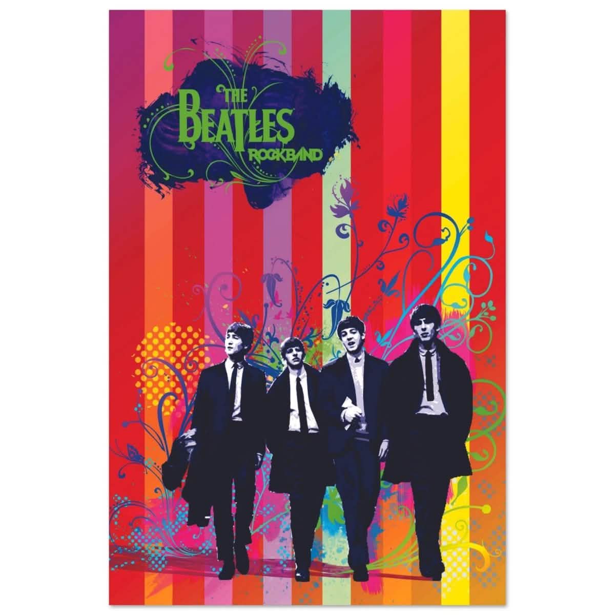 Da Vinci Pop Art wall art print | The Beatles | Rock Music - Aluminum Print - 40x60 cm / 16x24″ -