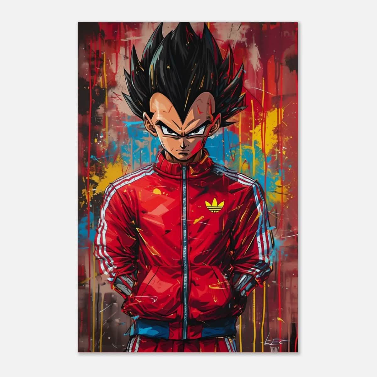Da Vinci Pop Art Wall art print | Vegeta - Aluminum Print - 30x45 cm / 12x18″ -
