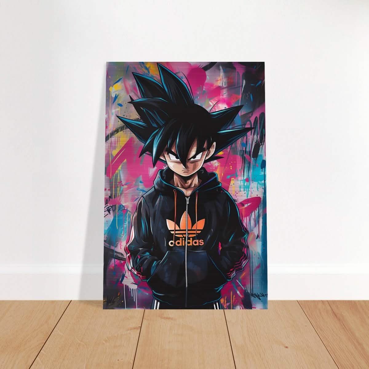 Da Vinci Pop Art Wall art print | Vegeta - Brushed Aluminum Print - 50x75 cm / 20x30″ -