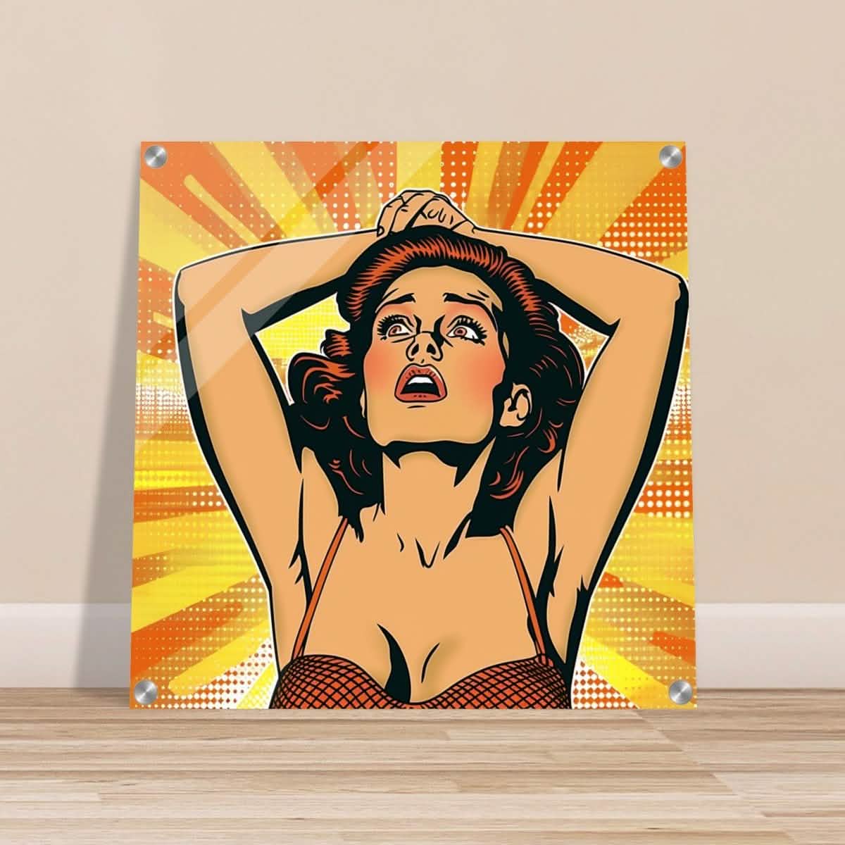 Da Vinci Pop Art Wall art print - Acrylic Print - 50x50 cm / 20x20″ -