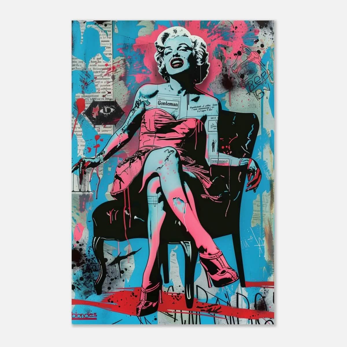 Da Vinci Pop Art Wall art print - Aluminum Print - 40x60 cm / 16x24″ -