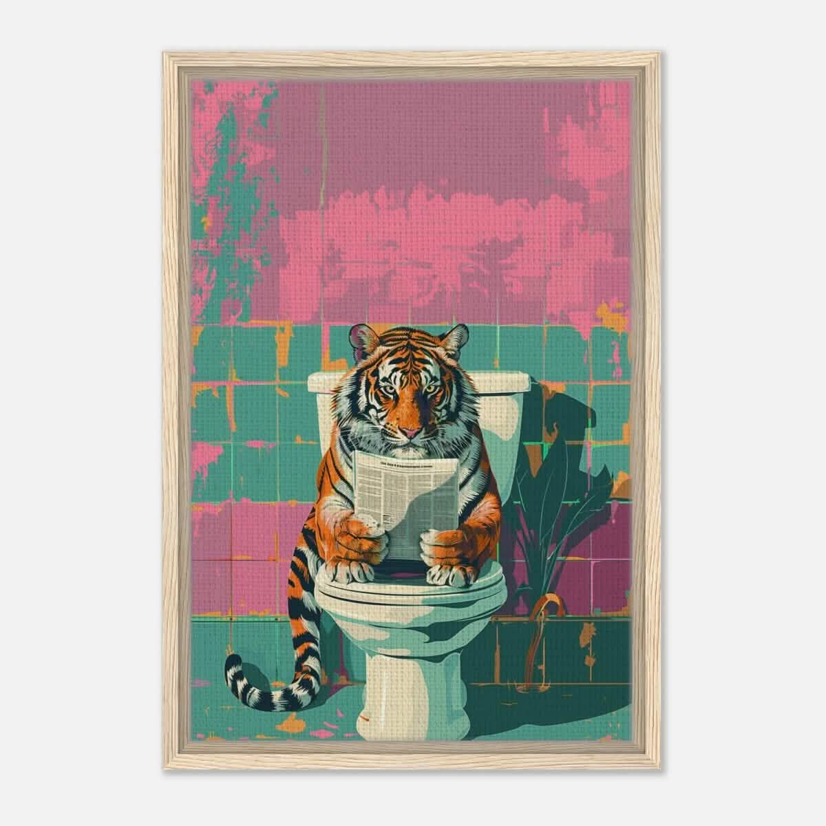 Da Vinci Pop Art Wall art print - Framed Canvas - 40x60 cm / 16x24″ - Wood frame