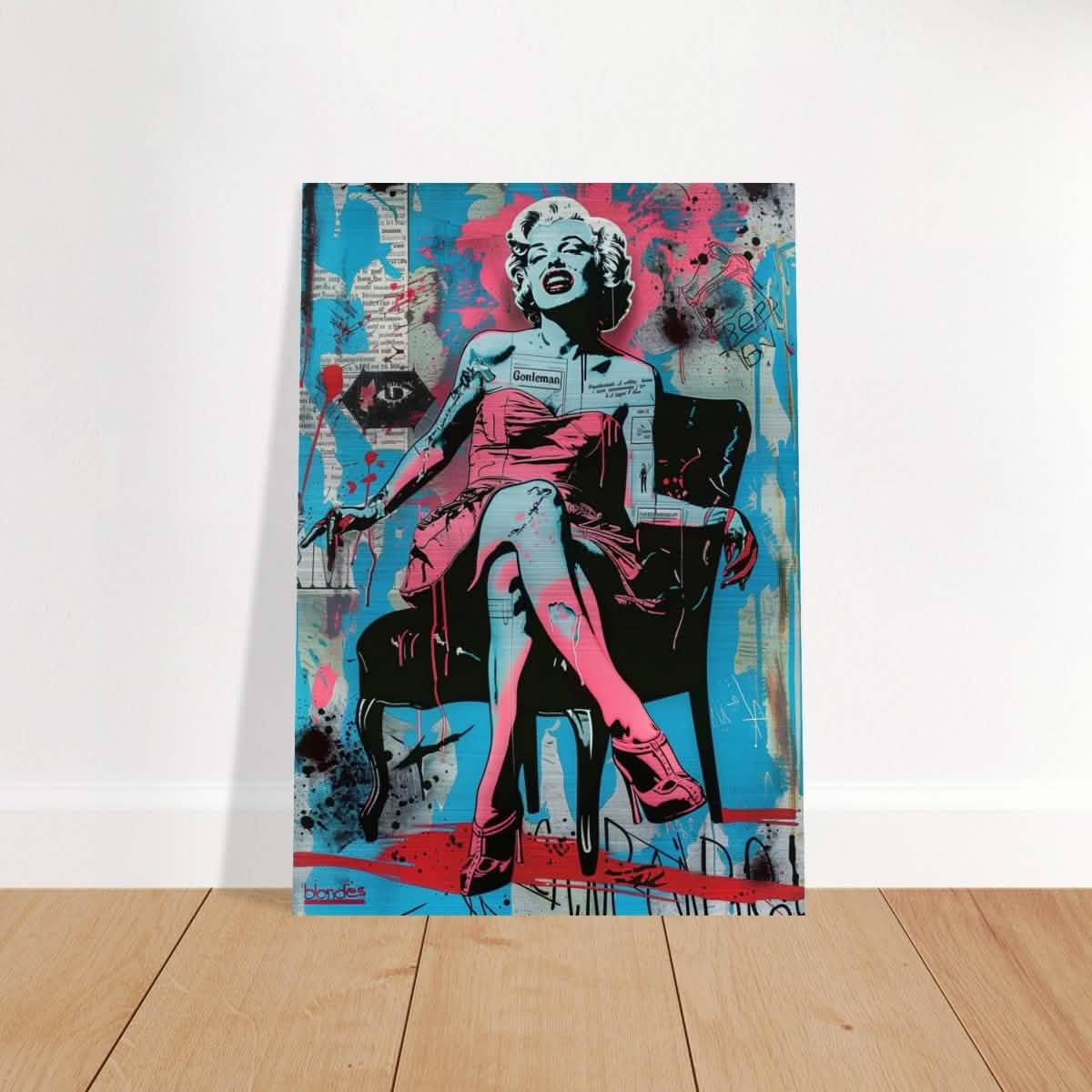 Da Vinci Pop Art Wall art print - Brushed Aluminum Print - 70x100 cm / 28x40″ -