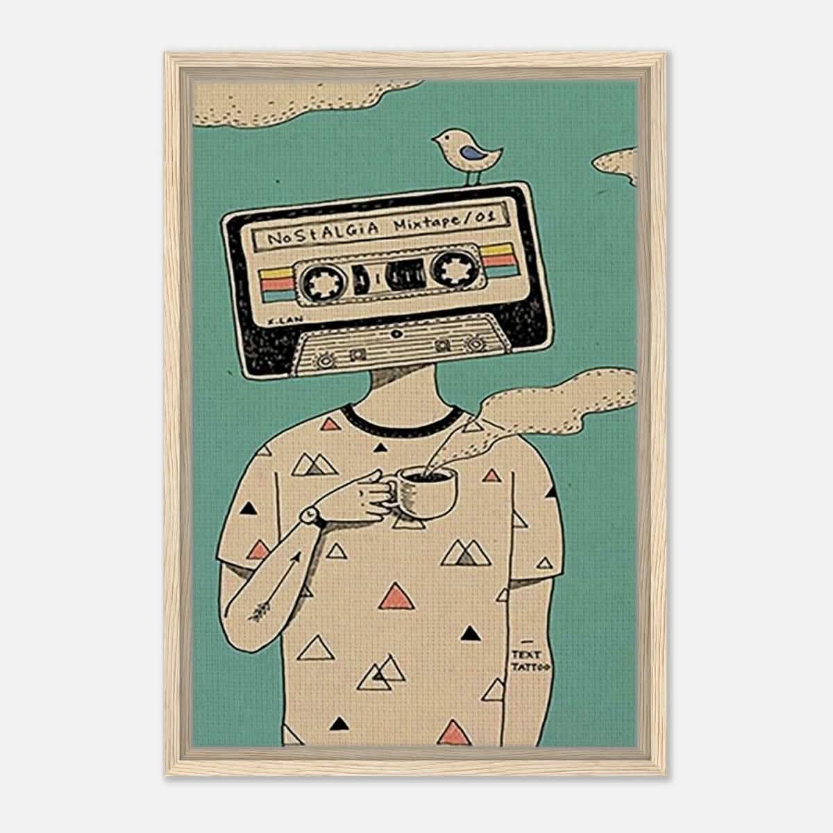 Da Vinci Pop Art Wall art print - Framed Canvas - 40x60 cm / 16x24″ - Wood frame