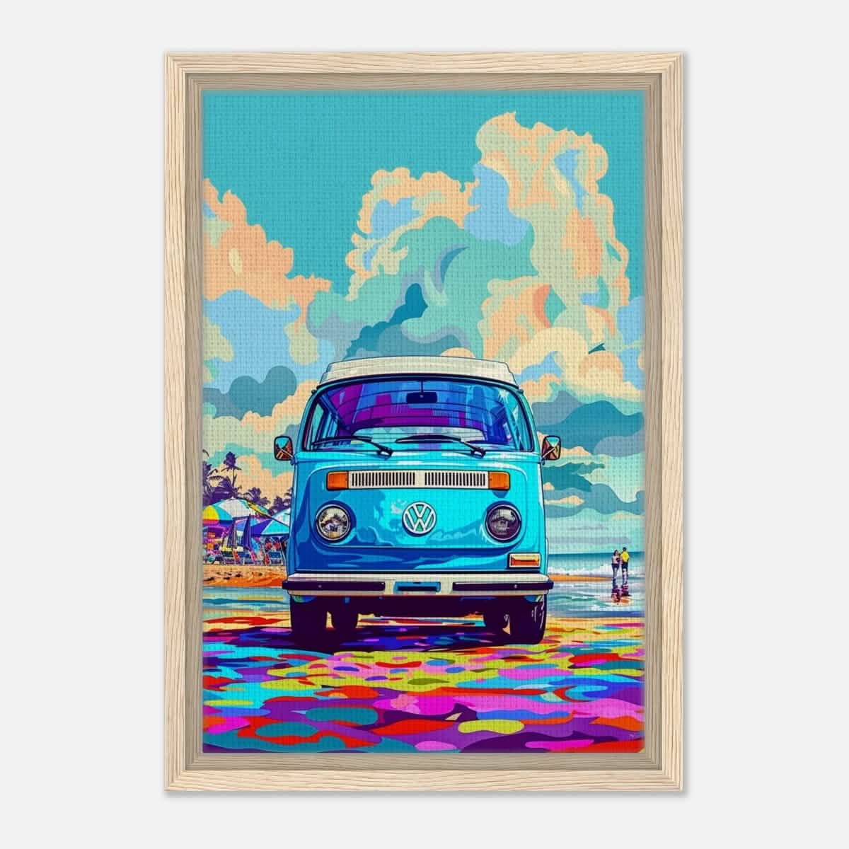 Da Vinci Pop Art Wall art print - Framed Canvas - 30x45 cm / 12x18″ - Wood frame