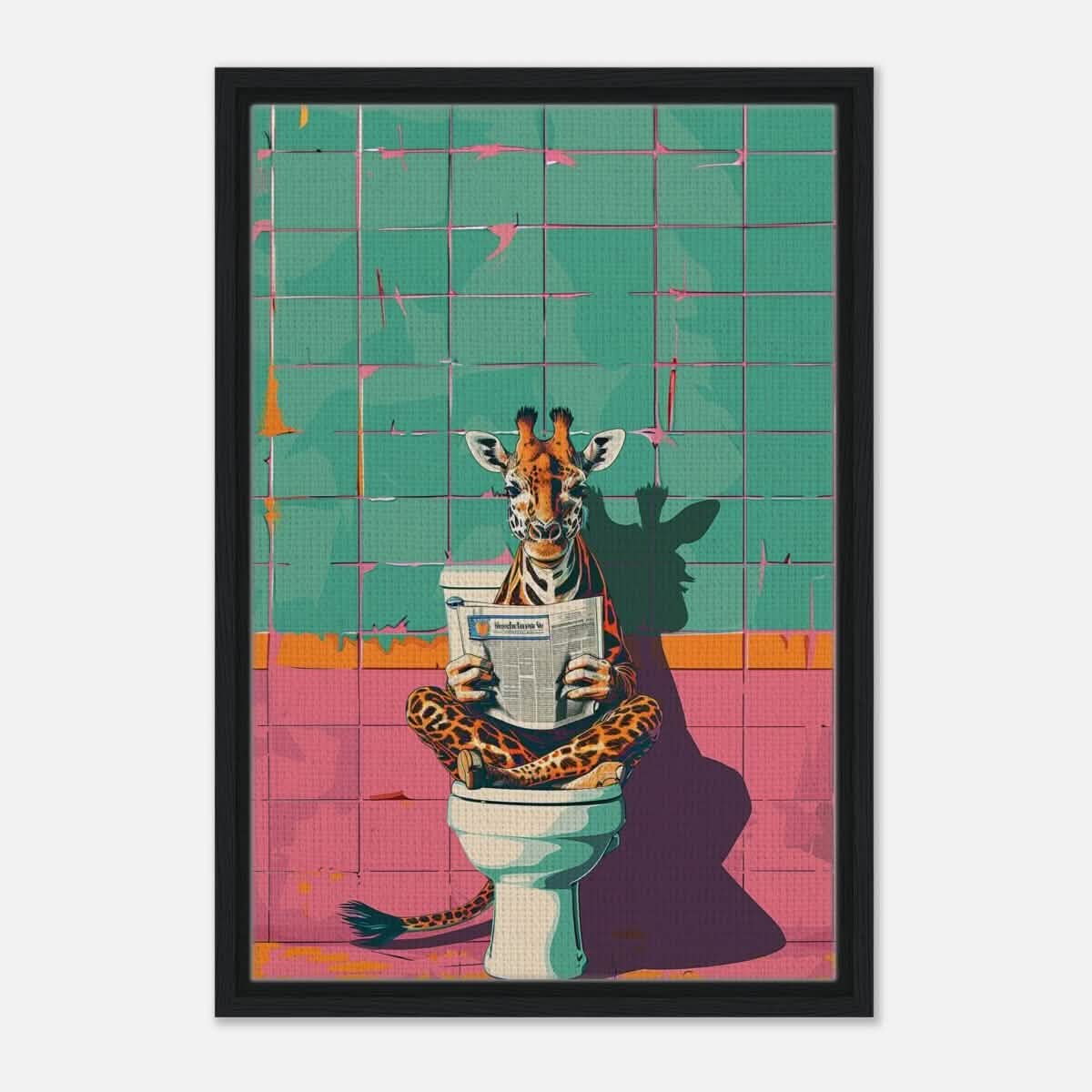 Da Vinci Pop Art Wall art print - Framed Canvas - 40x60 cm / 16x24″ - Black frame