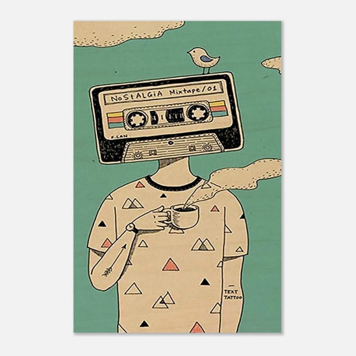 Da Vinci Pop Art Wall art print - Wood Prints - 50x75 cm / 20x30″ -