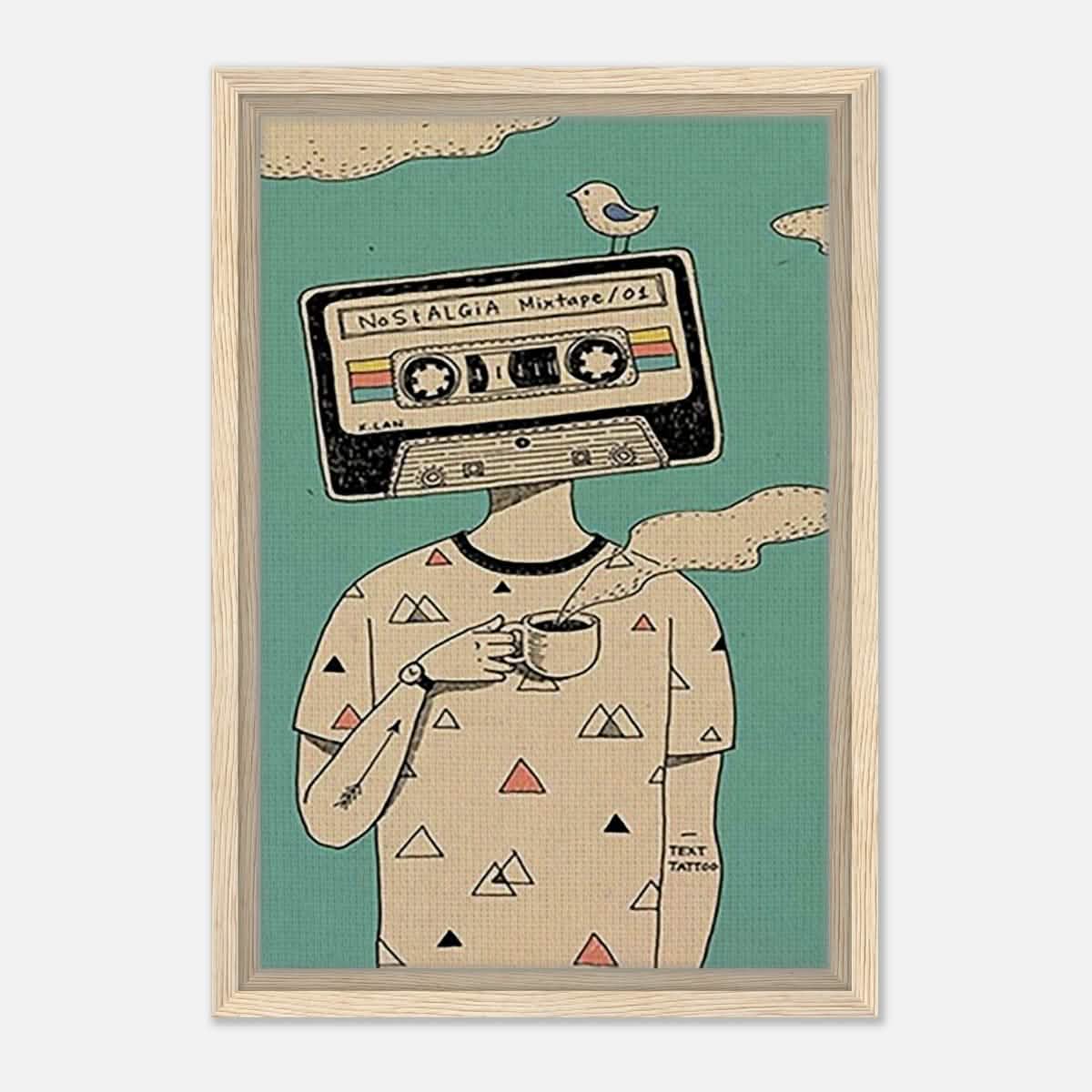 Da Vinci Pop Art Wall art print - Framed Canvas - 30x45 cm / 12x18″ - Wood frame