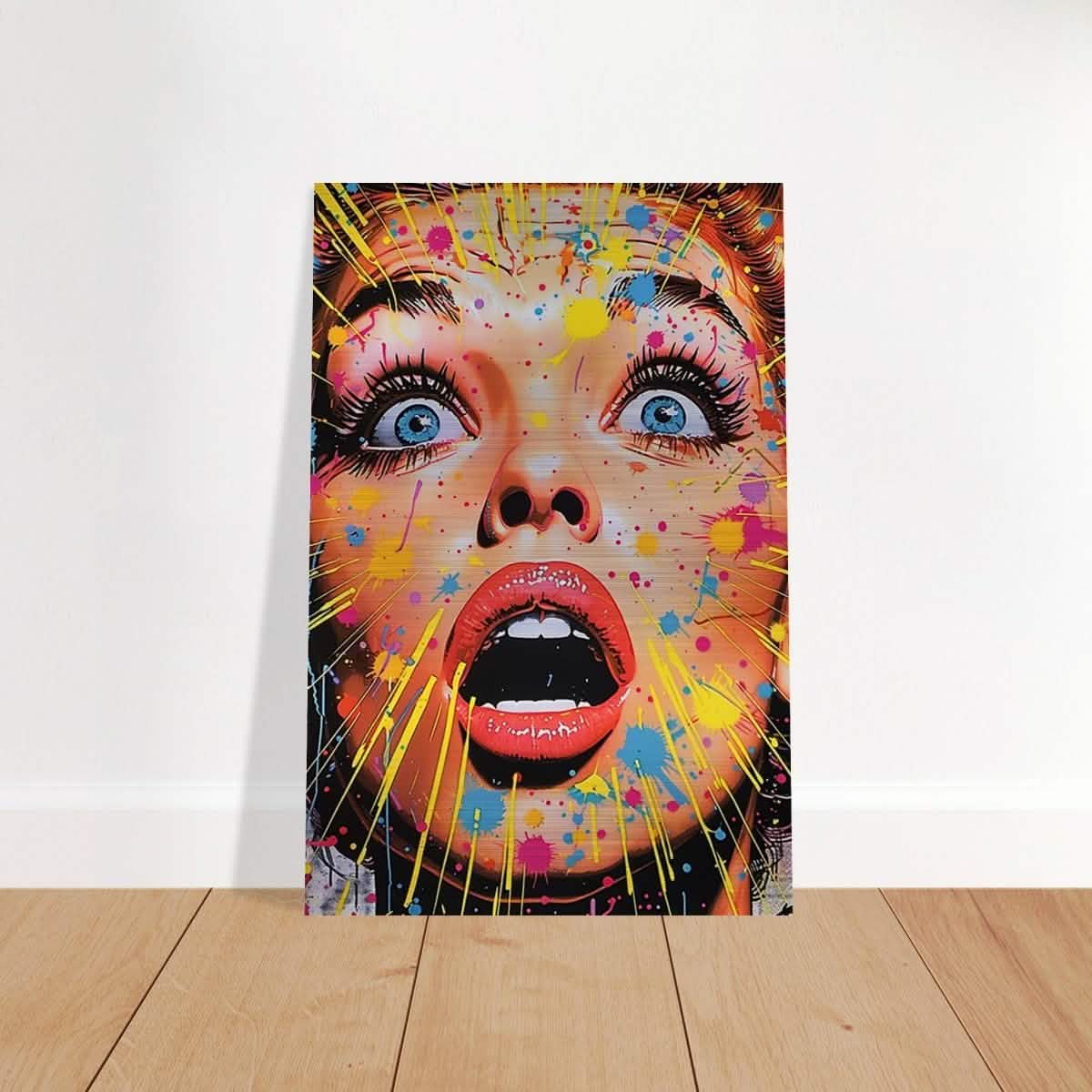 Da Vinci Pop Art Wall art print - Brushed Aluminum Print - 40x60 cm / 16x24″ -